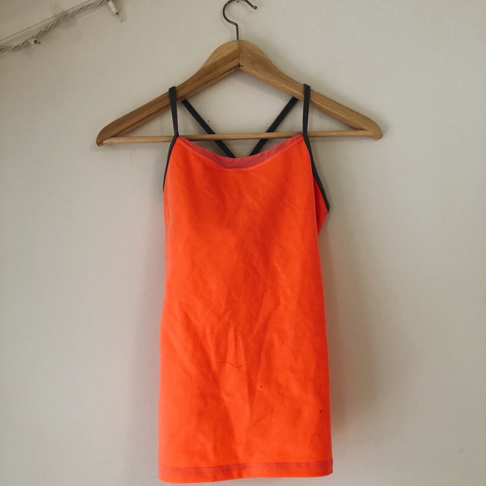 Power Y Tank Luon Electric Orange